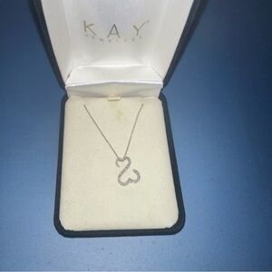 Kay Jewelers White Gold 10k Infinity Necklace